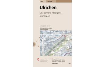 Wanderkarten Schweiz & FL Landeskarte der Schweiz 1250, Ulrichen 1:25.000 Bundesamt für Landestopographie