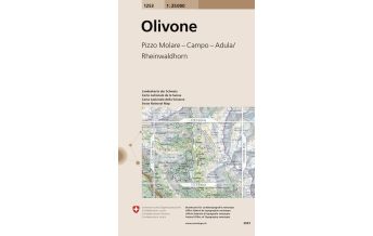 Hiking Maps Switzerland 1253 Olivone Bundesamt für Landestopographie