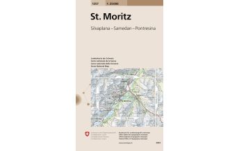 Hiking Maps Switzerland 1257 St. Moritz Bundesamt für Landestopographie