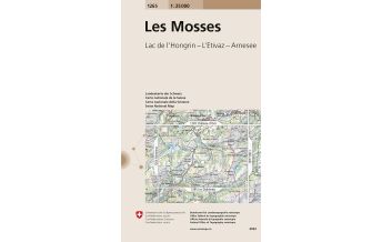 Wanderkarten Schweiz & FL Landeskarte der Schweiz 1265, Les Mosses 1:25.000 Bundesamt für Landestopographie