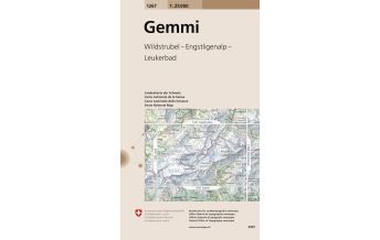 Hiking Maps Switzerland 1267 Gemmi Bundesamt für Landestopographie
