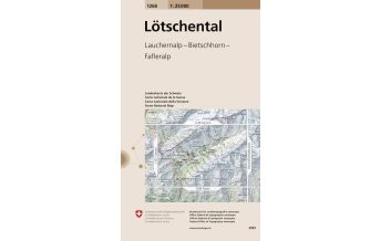 Wanderkarten Schweiz & FL Landeskarte der Schweiz 1268, Lötschental 1:25.000 Bundesamt für Landestopographie
