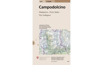 Wanderkarten Schweiz & FL Landeskarte der Schweiz 1275, Campodalcino 1:25.000 Bundesamt für Landestopographie
