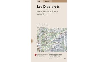 Wanderkarten Schweiz & FL Landeskarte der Schweiz 1285, Les Diablerets 1:25.000 Bundesamt für Landestopographie