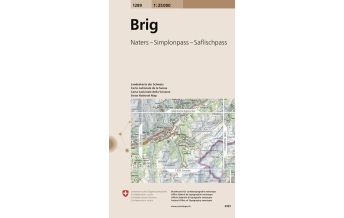 Hiking Maps Switzerland 1289 Brig Bundesamt für Landestopographie
