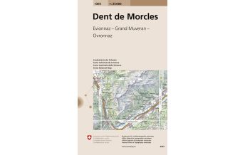 Hiking Maps Switzerland 1305 Dent de Morcles Bundesamt für Landestopographie