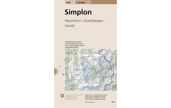 Hiking Maps Switzerland 1309 Simplon Bundesamt für Landestopographie