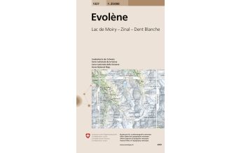 Wanderkarten Schweiz & FL Landeskarte der Schweiz 1327, Evolène 1:25.000 Bundesamt für Landestopographie