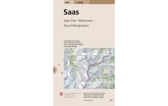 Hiking Maps Switzerland 1329 Saas Bundesamt für Landestopographie