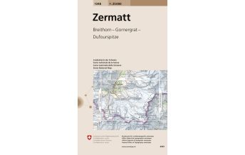 Hiking Maps Switzerland 1348 Zermatt Bundesamt für Landestopographie