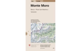 Hiking Maps Switzerland 1349 Monte Moro Bundesamt für Landestopographie