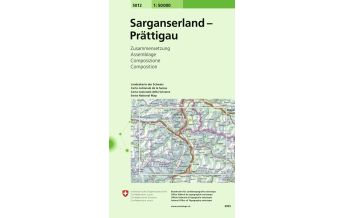 Wanderkarten Schweiz & FL SLK 50 Bl.5012 Schweiz - Flumserberge-Prättigau 1:50.000 Bundesamt für Landestopographie