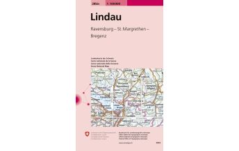 Wanderkarten Vorarlberg 28bis Lindau 1:100.000 Bundesamt für Landestopographie