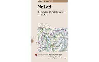 Wanderkarten Südtirol & Dolomiten Landeskarte der Schweiz 1199bis, Piz Lad 1:25.000 Bundesamt für Landestopographie