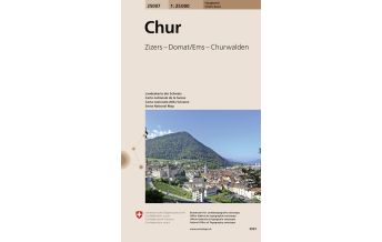 Wanderkarten Schweiz & FL Hauptorte-Karte 25007, Chur 1:25.000 Bundesamt für Landestopographie