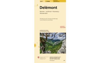 Wanderkarten Schweiz & FL 223T Delémont Carte d'excursions Bundesamt für Landestopographie
