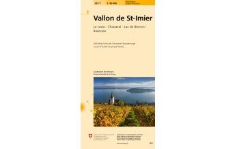 232T Vallon de St-Imier Carte d'excursions Bundesamt für Landestopographie