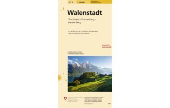 Wanderkarten Nordostschweiz 237T Walenstadt Wanderkarte 1:50.000 Bundesamt für Landestopographie