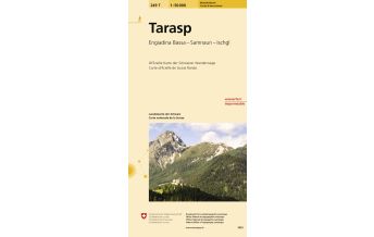 Wanderkarten Tirol Landeskarte der Schweiz 249T, Tarasp 1:50.000 Bundesamt für Landestopographie