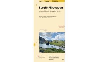 Wanderkarten Schweiz & FL Landeskarte der Schweiz 258-T, Bergün/Bravuogn 1:50.000 Bundesamt für Landestopographie