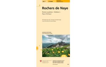 Hiking Maps 262T Rochers de Naye Wanderkarte Bundesamt für Landestopographie