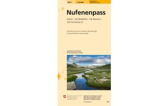 Wanderkarten Schweiz & FL Landeskarte der Schweiz 265 T, Nufenenpass 1:50.000 Bundesamt für Landestopographie