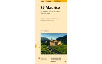 Hiking Maps Switzerland 272T St-Maurice Wanderkarte Bundesamt für Landestopographie
