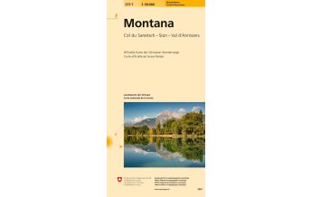 Hiking Maps Switzerland 273T Montana Wanderkarte Bundesamt für Landestopographie