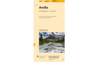 Hiking Maps 283T Arolla Wanderkarte Bundesamt für Landestopographie