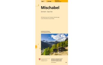Hiking Maps Switzerland 284T Mischabel Wanderkarte Bundesamt für Landestopographie