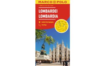 Straßenkarten Italien MARCO POLO Regionalkarte Italien 02 Lombardei, Oberitalienische Seen 1:200.000 Mairs Geographischer Verlag Kurt Mair GmbH. & Co.