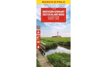 Straßenkarten MARCO POLO Reisekarte Deutschland Nord 1:550.000 Mairs Geographischer Verlag Kurt Mair GmbH. & Co.