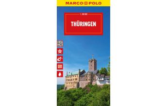 Road Maps MARCO POLO Reisekarte Thüringen 1:200.000 Mairs Geographischer Verlag Kurt Mair GmbH. & Co.