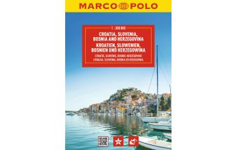 Road & Street Atlases MARCO POLO Reiseatlas Kroatien, Slowenien, Bosnien und Herzegowina 1:300.000 Mairs Geographischer Verlag Kurt Mair GmbH. & Co.