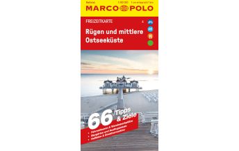Travel MARCO POLO Freizeitkarte 4 Rügen und mittlere Ostseeküste 1:100.000 Mairs Geographischer Verlag Kurt Mair GmbH. & Co.