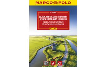 Road & Street Atlases MARCO POLO Reiseatlas Benelux 1:200.000 Mairs Geographischer Verlag Kurt Mair GmbH. & Co.