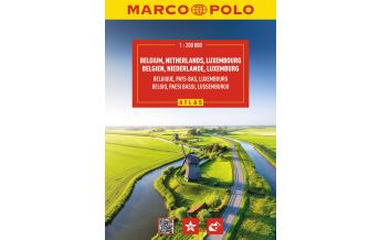 Road & Street Atlases MARCO POLO Reiseatlas Benelux 1:200.000 Mairs Geographischer Verlag Kurt Mair GmbH. & Co.