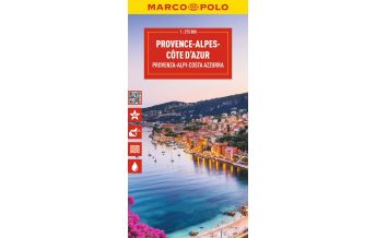 Road Maps MARCO POLO Reisekarte Provence-Alpes-Côte d'Azur 1:275.000 Mairs Geographischer Verlag Kurt Mair GmbH. & Co.