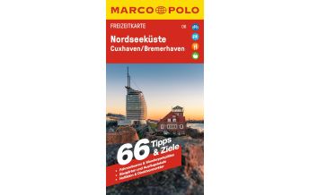 Road Maps Germany MARCO POLO Freizeitkarte 6 Nordseeküste, Cuxhaven, Bremerhaven 1:100.000 Mairs Geographischer Verlag Kurt Mair GmbH. & Co.