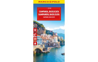 Straßenkarten Italien MARCO POLO Reisekarte Italien 12 Kampanien, Basilicata 1:200.000 Mairs Geographischer Verlag Kurt Mair GmbH. & Co.
