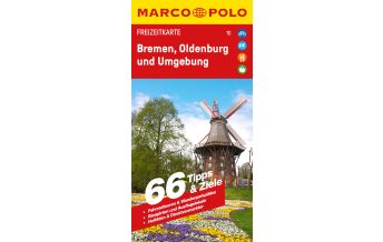 Straßenkarten Deutschland MARCO POLO Freizeitkarte 10 Bremen, Oldenburg und Umgebung 1:100.000 Mairs Geographischer Verlag Kurt Mair GmbH. & Co.
