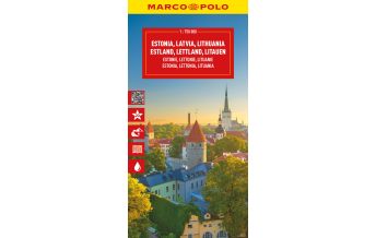 Straßenkarten Baltikum MARCO POLO Reisekarte Estland, Lettland, Litauen 1:750.000 Mairs Geographischer Verlag Kurt Mair GmbH. & Co.