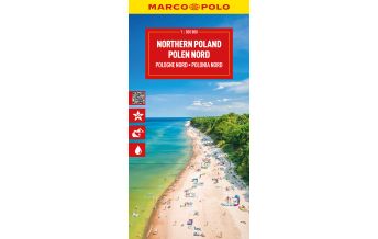 Road Maps Poland MARCO POLO Reisekarte Polen Nord 1:300.000 Mairs Geographischer Verlag Kurt Mair GmbH. & Co.