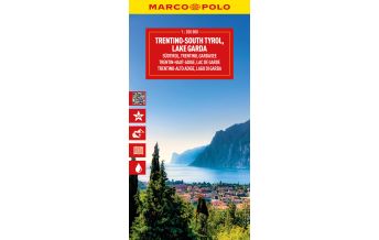Road Maps Italy MARCO POLO Reisekarte Italien 03 Südtirol, Trentino, Gardasee 1:200.000 Mairs Geographischer Verlag Kurt Mair GmbH. & Co.