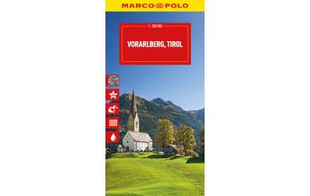 Straßenkarten Österreich MARCO POLO Reisekarte Österreich 03 Vorarlberg, Tirol 1:200.000 Mairs Geographischer Verlag Kurt Mair GmbH. & Co.