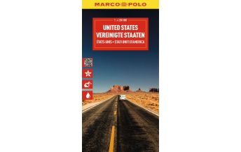 Road Maps North and Central America MARCO POLO Reisekarte Vereinigte Staaten 1:4,2 Mio. Mairs Geographischer Verlag Kurt Mair GmbH. & Co.