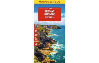 Straßenkarten Frankreich MARCO POLO Reisekarte Bretagne 1:225.000 Mairs Geographischer Verlag Kurt Mair GmbH. & Co.