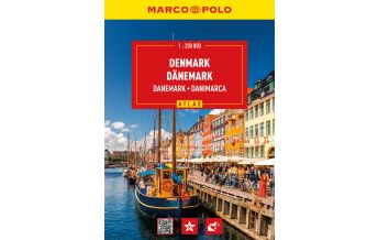 Reise- und Straßenatlanten MARCO POLO Reiseatlas Dänemark 1:200.000 Mairs Geographischer Verlag Kurt Mair GmbH. & Co.