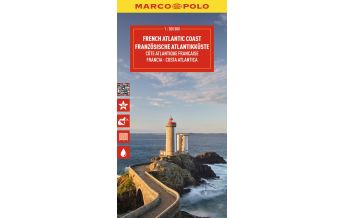 Road Maps France MARCO POLO Reisekarte Französische Atlantikküste 1:300.000 Mairs Geographischer Verlag Kurt Mair GmbH. & Co.