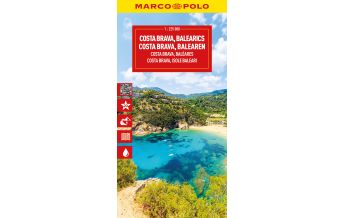 Straßenkarten Spanien MARCO POLO Reisekarte Costa Brava, Balearen 1:225.000 Mairs Geographischer Verlag Kurt Mair GmbH. & Co.